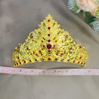 มงกุฏชุดไทย กะบังหน้าเด็ก ผู้ใหญ่ใส่ได้ เครื่องประดับผมชุดนางรำ ชุดไทยโบราณ