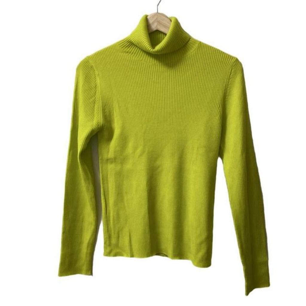 UNTITLED Sweater yellow Turtleneck Women Long sleeves Direct from Japan Secondhand