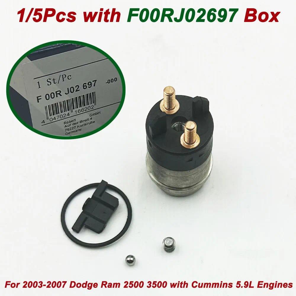 คุณภาพสูง F00RJ02697 FOORJ02697 การใช้หัวฉีดโซลินอยด์วาล์วสําหรับ Dodge Ram 2500 3500 5.9L 0445120 0