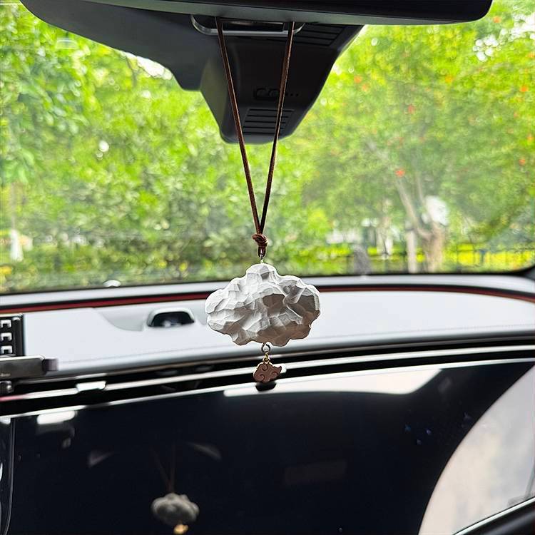 Cure Niche Blooming Clouds Wood Carving Car Hanging Room Car Decoration Pendant Decoration Gift p7AA