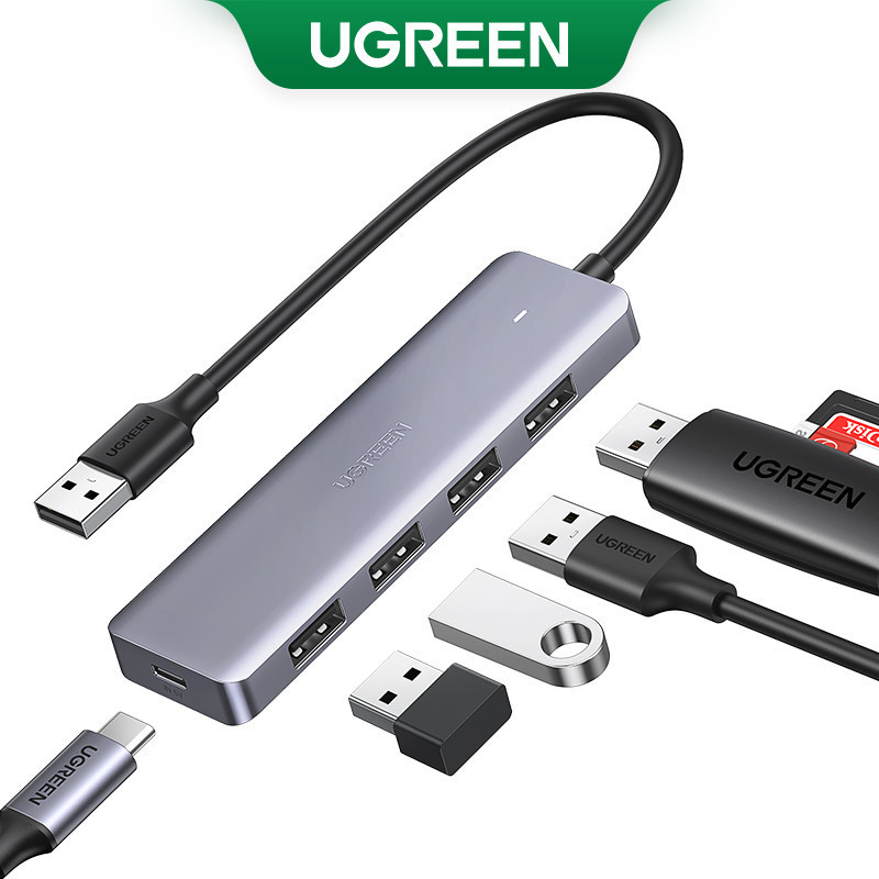UGREEN USB Hub 4 พอร์ต USB เป็น USB 3.0 Hub Splitter Adapter สําหรับ Pad USB Hub