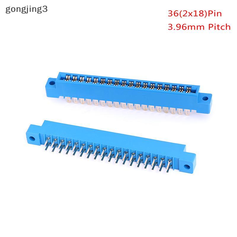 Gongjing3 1x การ์ดขอบเชื่อมต่อ 2x18 Pin 36 Pin gold slot PCB แผงบัดกรีซ็อกเก็ตสายรัด th