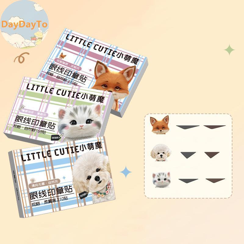 DayDayTo 168 / 210 ชิ้นอายไลเนอร์ซีลสติกเกอร์กันน้ํา Sweatproof ใส่ Swollen Eye Blister ปรับสติกเกอร