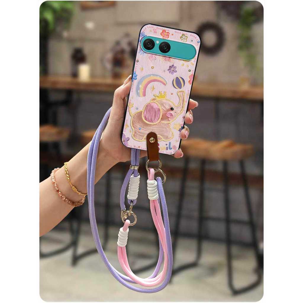 ป้องกันฝุ่นซิลิโคนสําหรับ Sony Xperia10 vii Anti-knock น่ารักการ์ตูนทนทานกันกระแทกป้องกัน Dirt-proof