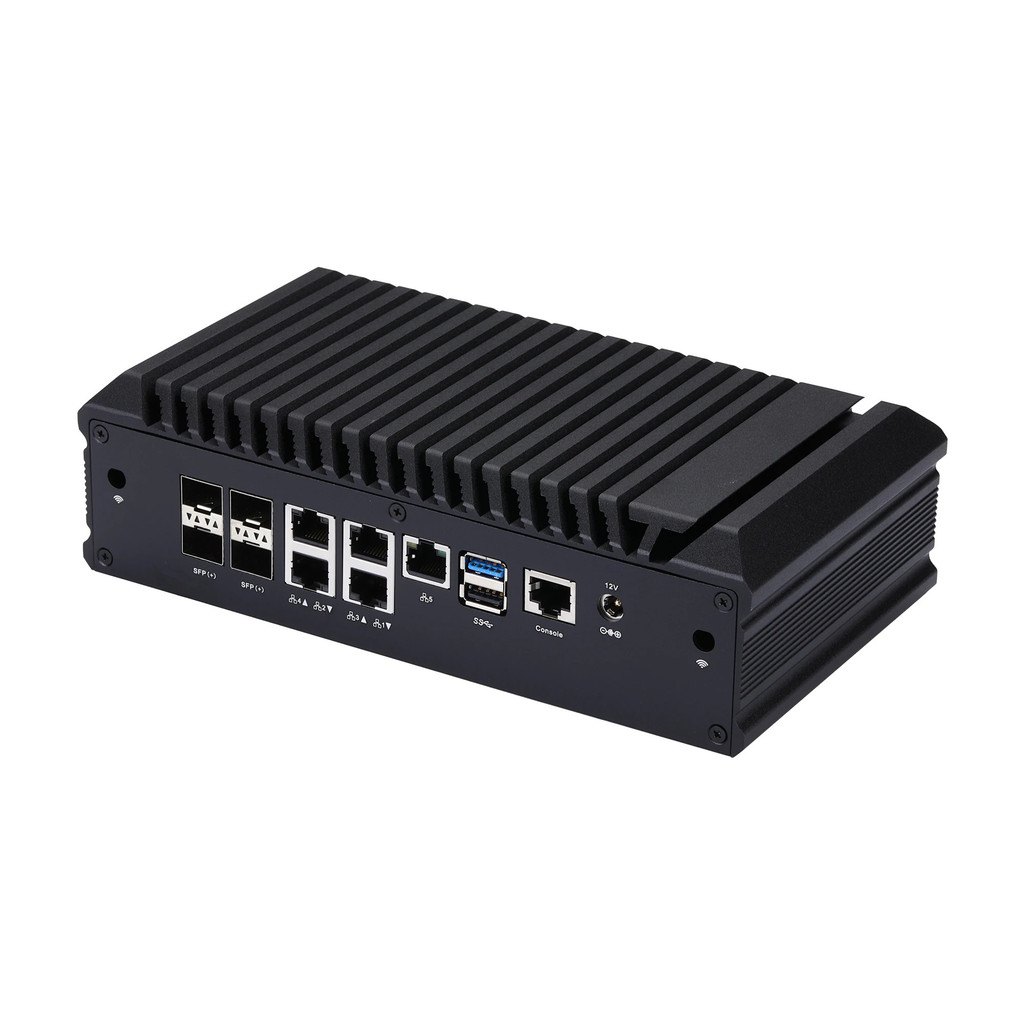 4*10g Sfp +/4*2.5g Sfp/5*i226 Lan B3 Soft Router อุตสาหกรรม Fanless Pfsense Pve Firewall คอมพิวเตอร์