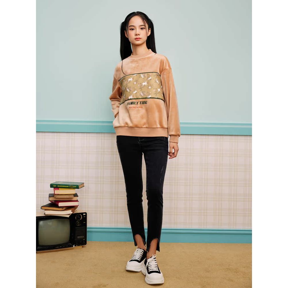 Psalm Keyan เสื้อแฟชั่นผู้หญิงปี 2023 ออกแบบคล้องคอน่ารัก อายุยืน เสื้อกันหนาวถักลาย