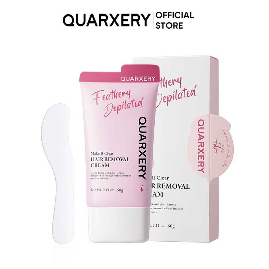 10.22QUARXERY ครีมกําจัดขนไม่เจ็บปวดเหมาะสําหรับ Sensitive Skin Body & Private ไม่เจ็บปวดปลอดภัย Fas