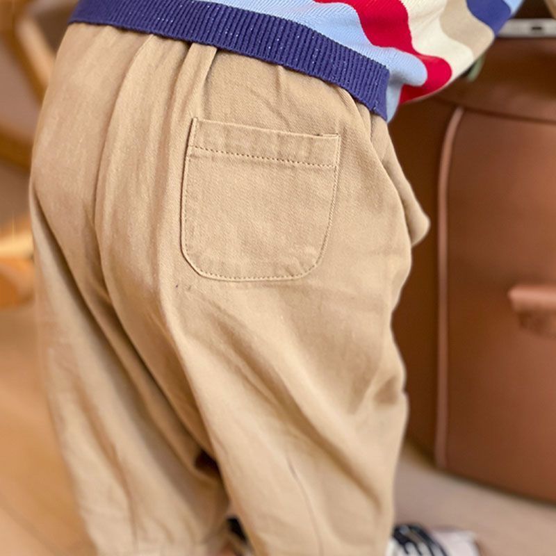 Dazzling🌸กางเกงเด็กทารก สไตล์พื้นฐาน สีทึบ ใส่สบายและคล่องตัว_D582 - รูปที่ 6