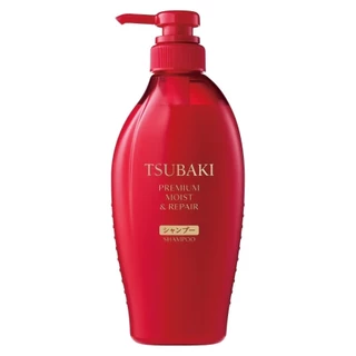 Tsubaki Premium Moist Shampoo ซึบากิ แชมพู ผมหอมสะอาด ชุ่มชื้น เหมาะกับผมแห้ง ผมเสีย 450ml