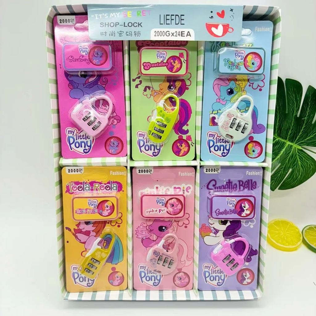 อินเทรนด์ Sanrio Pony การ์ตูน Mini COMBINATION Locker หอพักนักเรียนรหัสล็อค Travel Locker Anti-theft