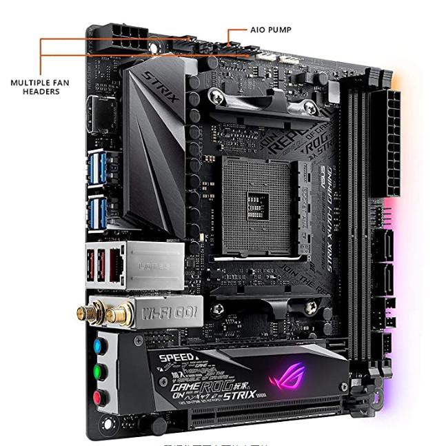 Asus ROG STRIX X470-I GAMING เดสก์ท็อป am4 เมนบอร์ด AMD R7 5600g 5950x