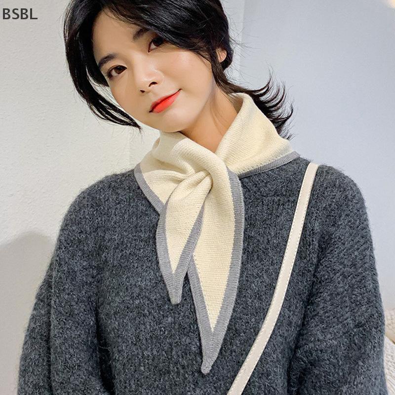 BSBL พันคอผ้าขนหนูอุ่นๆ แบบสามเหลี่ยมสำหรับฤดูใบไม้ร่วง