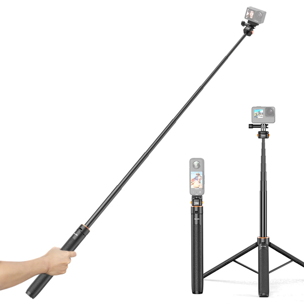 VRIG AC-04s 160 ซม. Selfie Stick ขาตั้งกล้องแม่เหล็ก QR ติดตั้งสําหรับ GoPro Hero 13/12/11/10 DJI OS