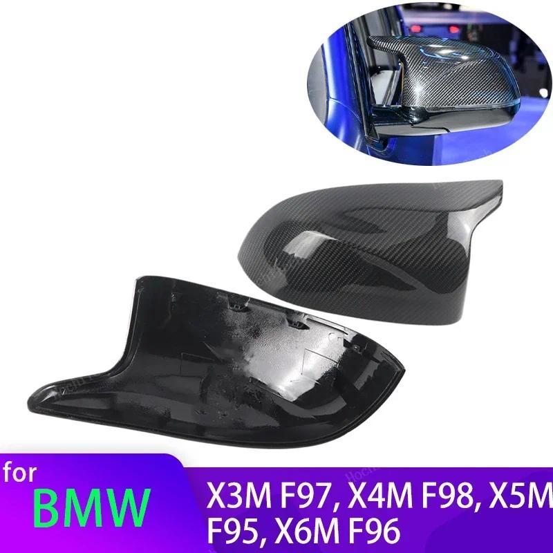 สําหรับ BMW X3M F97 X4M F98 2019-2024 X5M F95 X6M F96 2020-2024 คาร์บอนไฟเบอร์ด้านข้างฝาครอบกระจกเปล