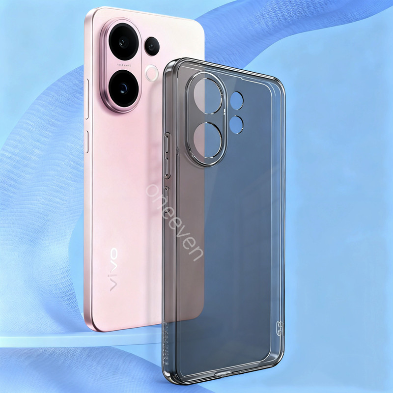 สําหรับ Vivo X200 FE V2503 นุ่มโปร่งแสงซิลิโคนสีดํายืดหยุ่นกันกระแทก TPU คริสตัล Clear Cover ผิว scr