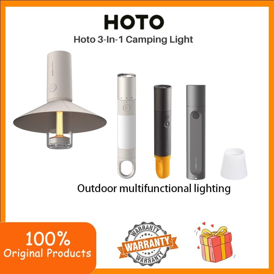 Hoto Camping lamp outdoor lighting portable waterproof flashlight