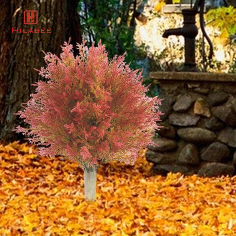 [hilabee] ประดิษฐ์ Cedar Topiary Ball Tree ไม้พุ่ม Faux Cypress พืชสําหรับนอกห้องโถงตกแต่งบ้านบ้านไร