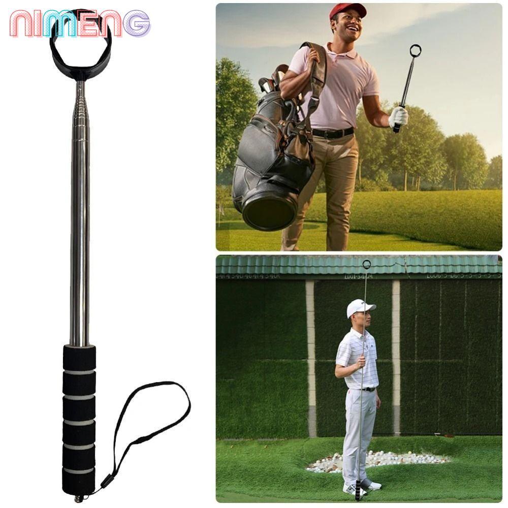 NIMENG Telescopic Golf Ball Picker, Claw Sucker Tool สแตนเลส Telescopic Golf Ball Retriever, Non-Slip Handle ขยายลูกกอล์ฟ Pick Up Retriever Grabber Golfers