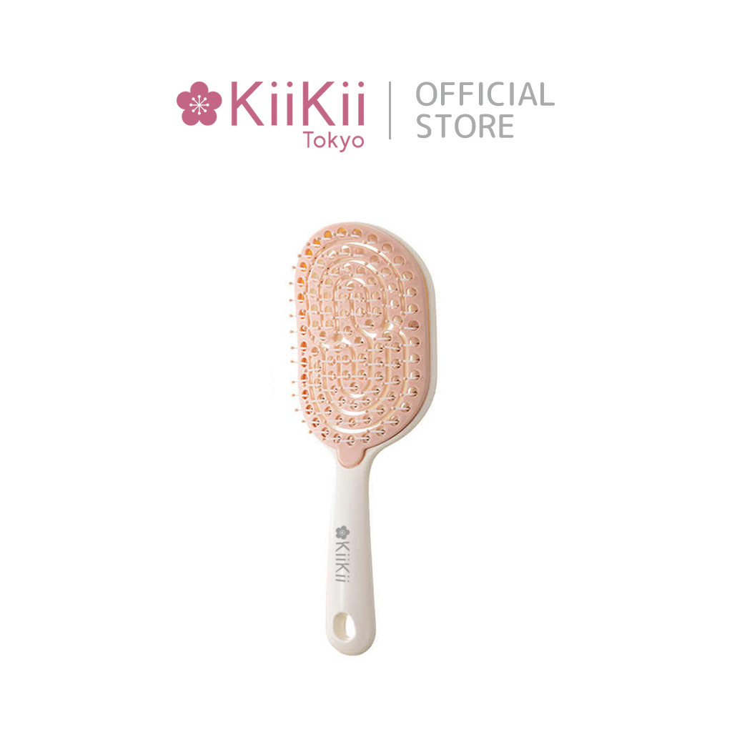 KiiKii หวี หวีผม แห้งเร็ว รูพรุน ถอดแยกได้ ล้างทำความสะอาดง่าย แผ่นซิลิโคนนุ่ม ไม่ดึงผม