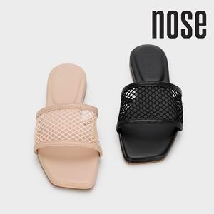 Nose Cloud 9 ตาข่ายระบายอากาศพร้อมเบาะสไลด์แบน Cloud 9 เบาะพื้นรองเท้า Kasut Selesa Wanita