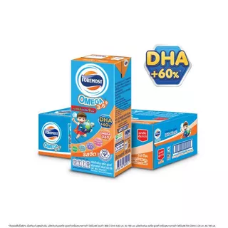 โฟร์โมสต์โอเมก้า369นมยูเอชทีรสจืด 180มล แพค 36 Foremost Omega 369 UHT Milk Plain 180ml Pack 36 [8850188903608 ]