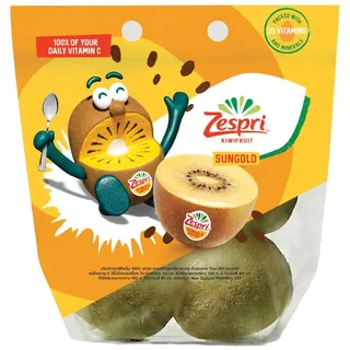 กีวีฟรุตสีทองนิวซีแลนด์ แพค 4 New Zealand SunGold Kiwifruit Pack 4 [หมายเลขบาร์โค้ด 0000048603867 ]