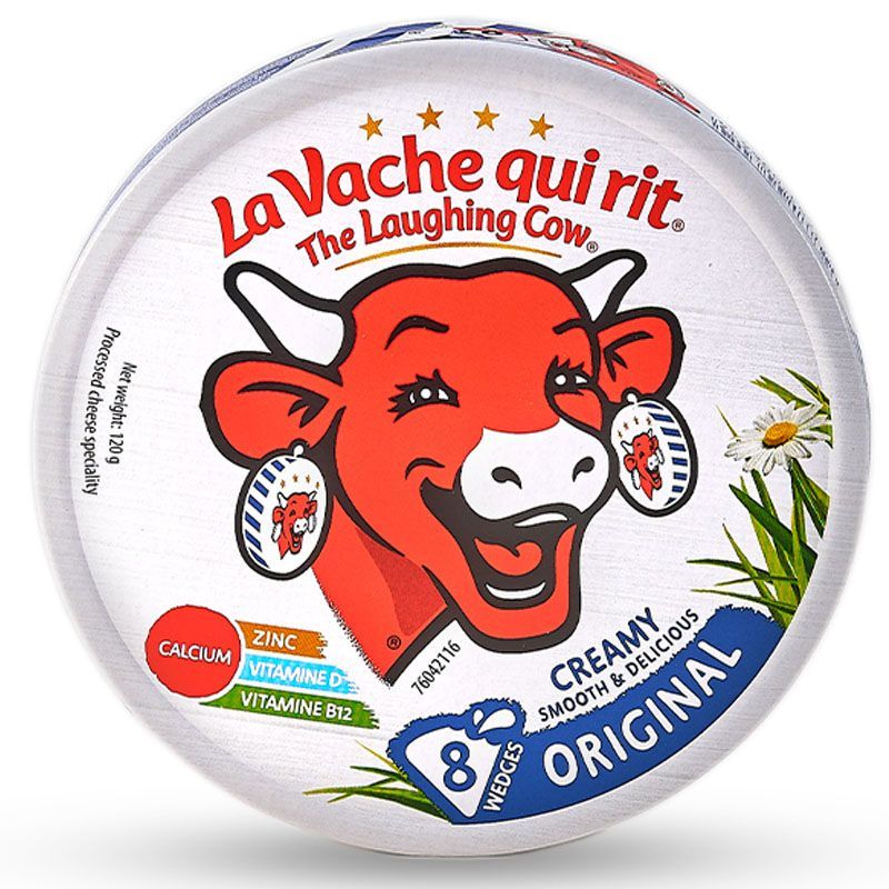 เดอะลาฟวิ่งคาวครีมมี่โพรเซสชีส 8ชิ้น 120ก The Laughing Cow Processed Cheese 8 Portions 120g [3073781006414 ]