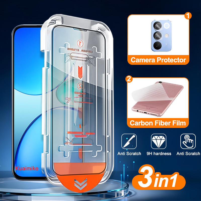 3 in 1 Realme C85 4G กระจกนิรภัยสําหรับ Realme C85 C75 C71 C73 16 15 14 Pro Plus 15T 14T หมายเหตุ 80