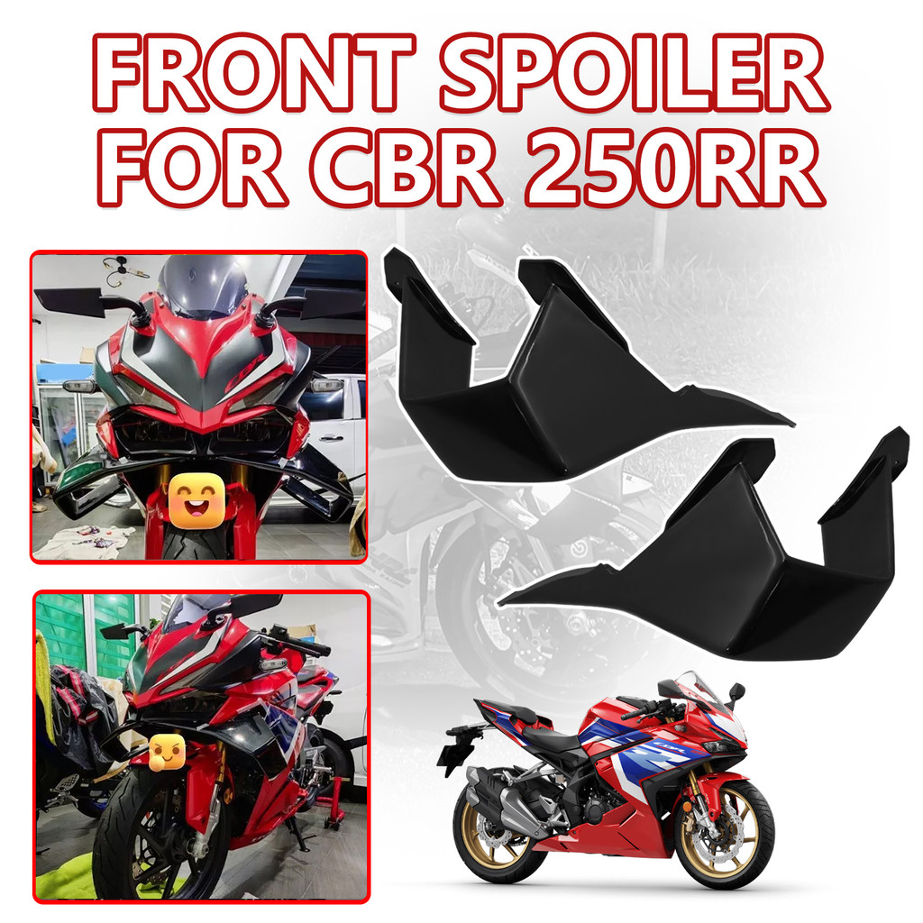 รถจักรยานยนต์ใหม่สําหรับ Honda CBR 250RR cbr250rr Downforce Naked Frontal สปอยเลอร์ Winglet Aerodyna
