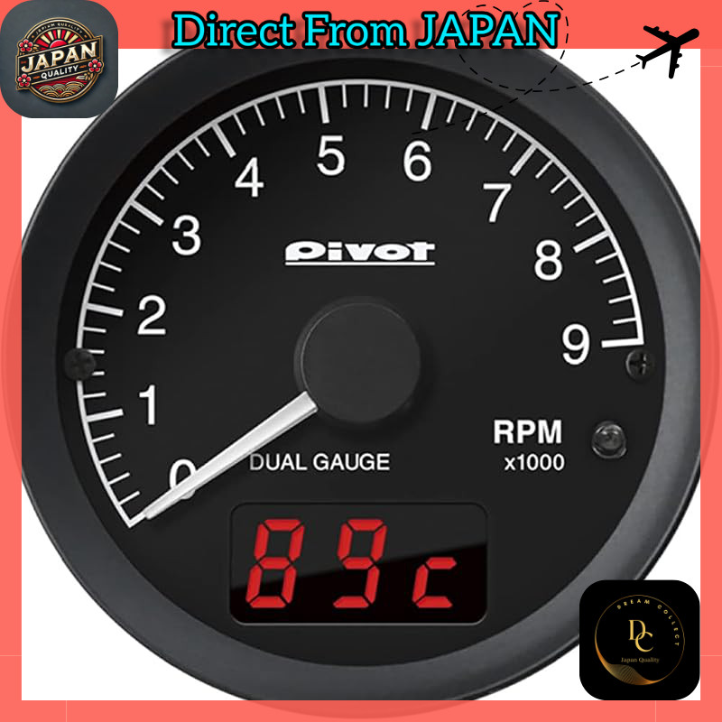 PIVOT DUAL GAUGE RS Tachometer Meter DRXT