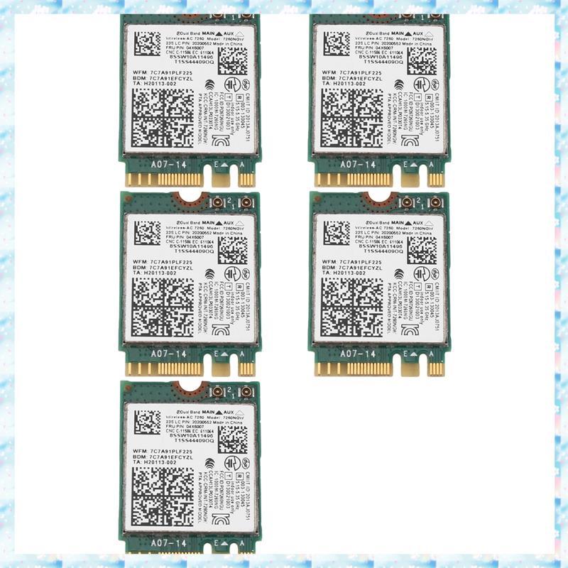 [RQMU] 5X 7260NGW 7260AC การ์ด WiFi 2.4G/5G BT4.0 04X6007 สําหรับ X250 X240 X240S X230S T440 W540 T5