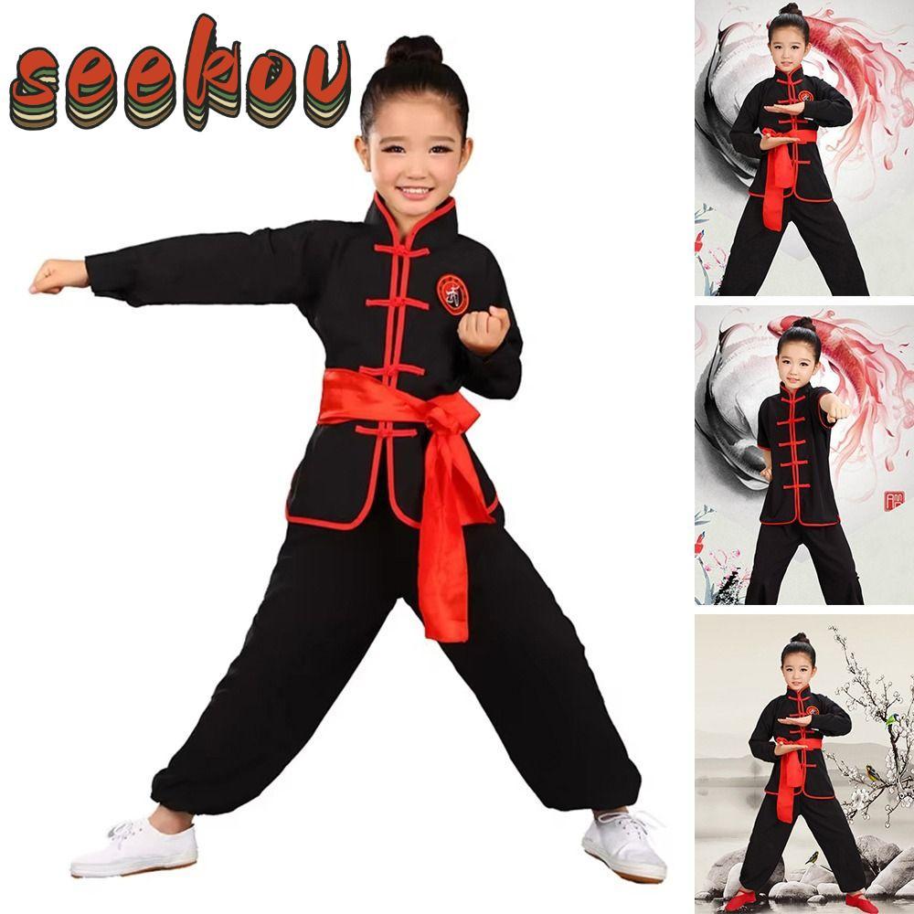 SEKOV Kungfu ชุด,แขนยาวแบบดั้งเดิม Wushu เครื่องแต่งกาย, แฟชั่นพร้อมเข็มขัด Wushu Performance ชุดแบบ