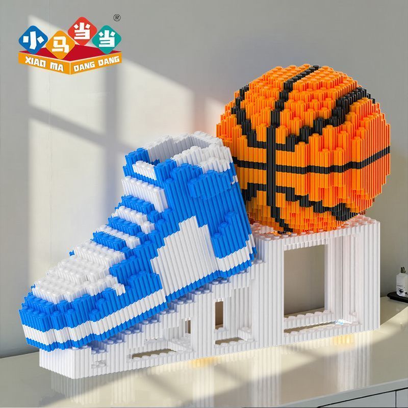 Aj รองเท้าบาสเก็ตบอล dunk Joint ใช้งานร่วมกับ Lego Building Blocks ของเล่นเด็กปริศนาทําด้วยมือ diy ข
