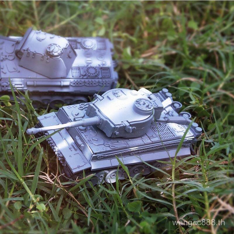 เสือถังผลิตภัณฑ์สําเร็จรูป 1: 724d ประกอบของเล่น 1/72 เยอรมัน Army Tank Chariot รัสเซีย Grizzly สี่ 