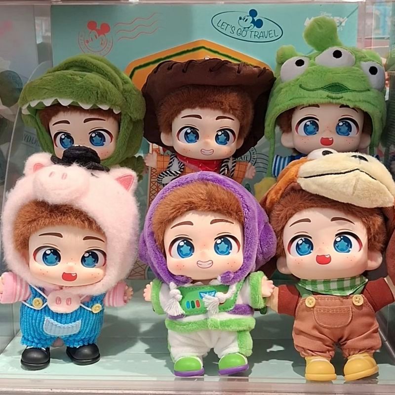 ใหม่ Disney Pixar Toy Story ในวัยเด็ก Bond กล่องตาบอดจี้ตุ๊กตาไวนิล