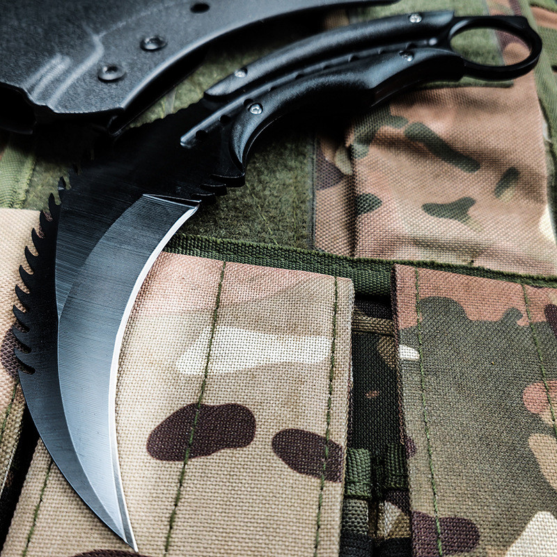 Knife for self-defense, outdoor pocket knife, sharp, portable tactical combat claw knife, outdoor su