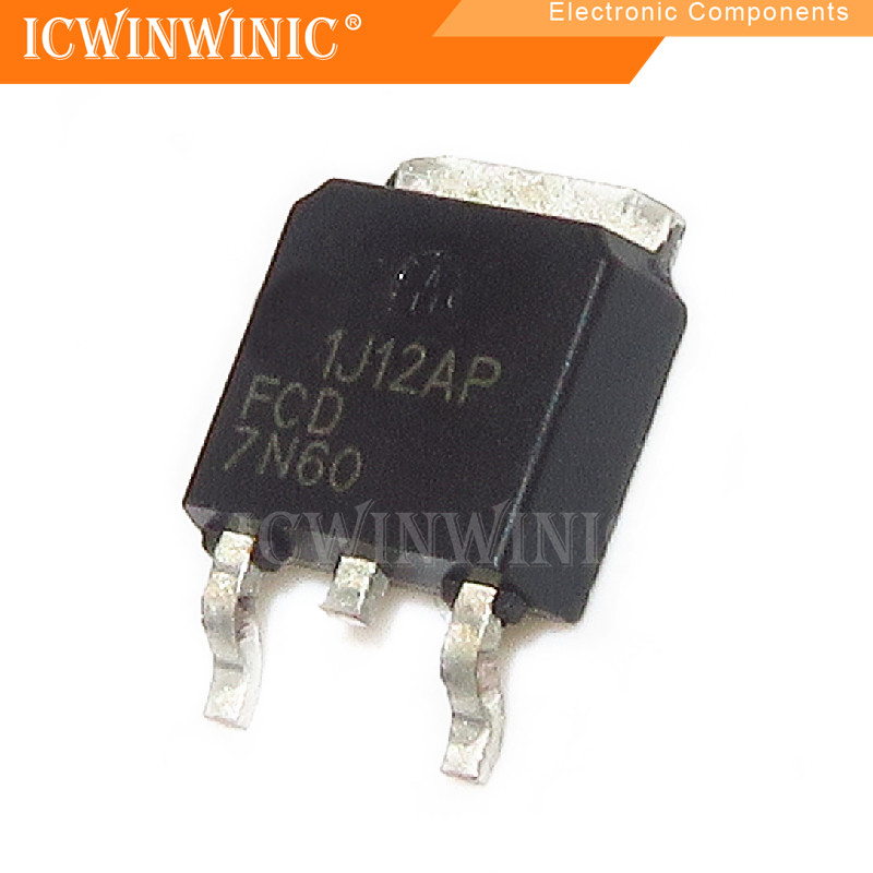 5 ชิ้น FCD7N60 7N60 TO-252 IC วงจรรวม