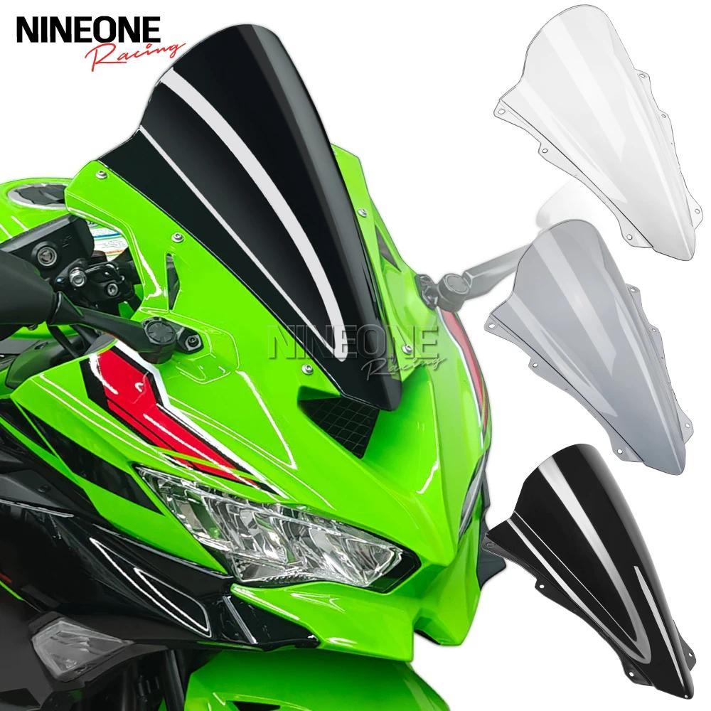 P ZX 4R 25R Race High Windscreen For Kawasaki ZX4R ZX4RR ZX25R Sport Touring Windshield Double Bubbl