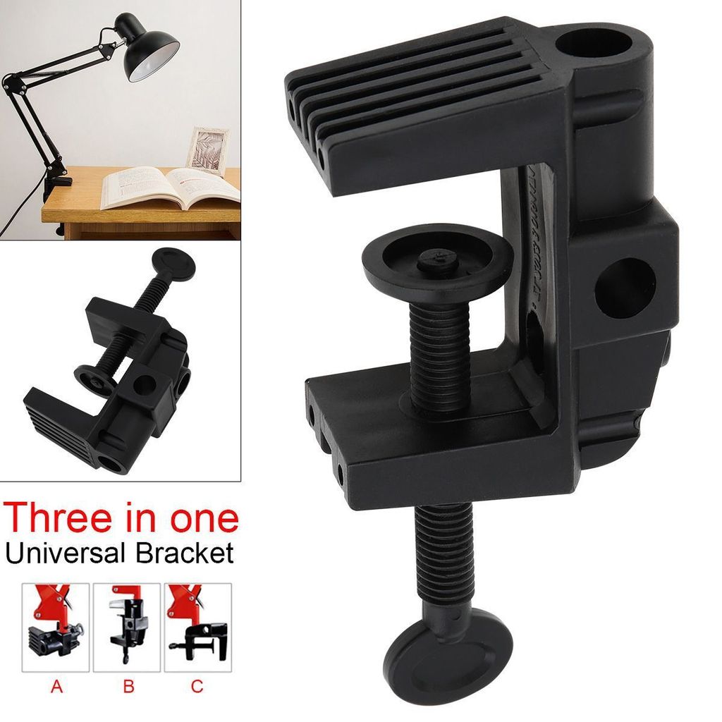 C-Shape แคลมป์พลาสติก Mount Holder DIY คลิปคงที่สําหรับโคมไฟตั้งโต๊ะไมโครโฟนกล้องวงเล็บตาราง
