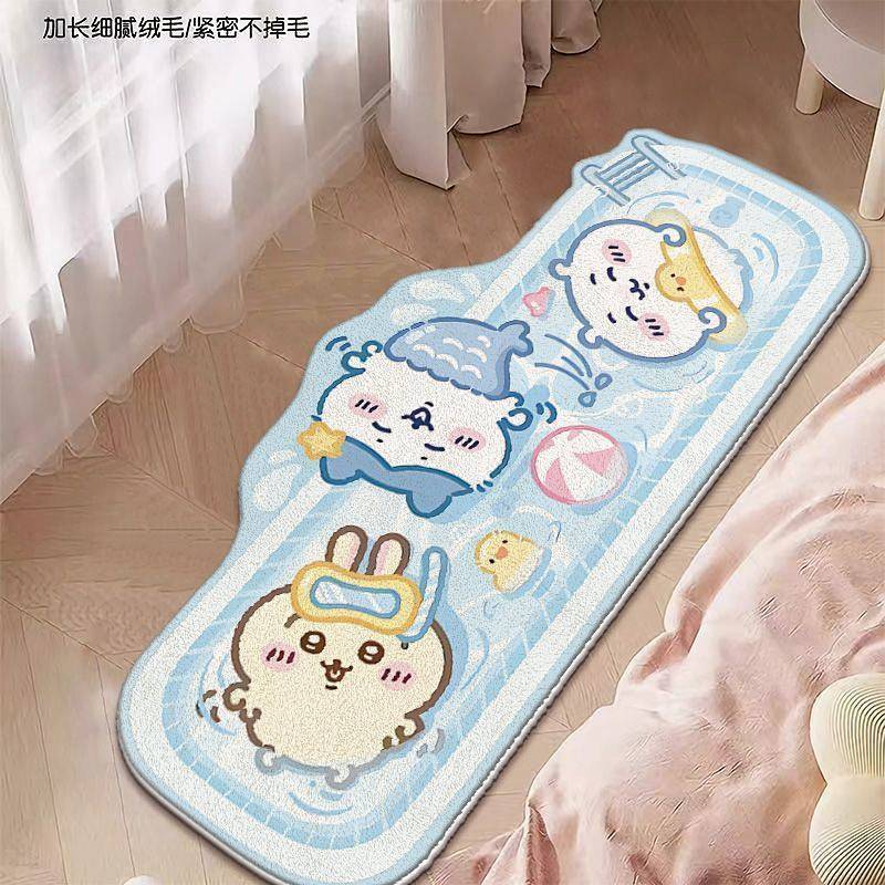 Cartoon Bedside Carpet Lovely Bedroom Bay Window Living Room Thickened Cashmere Floor Mat Carpet Bed
