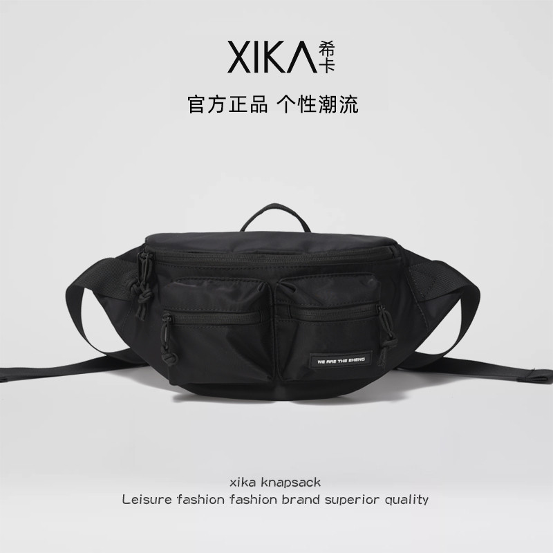 Hika Japanese Messenger Bag Mens Street Wear Bag Shoulder Bag Chest Sports กระเป๋าคาดเอว Casual ins 