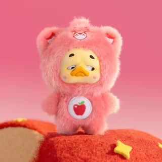 MORETHAN Arts&Toys Care Bears &UpsetDuck Heartful Moments Plush Keychain Blind Box（กด6ชิ้น=1box）