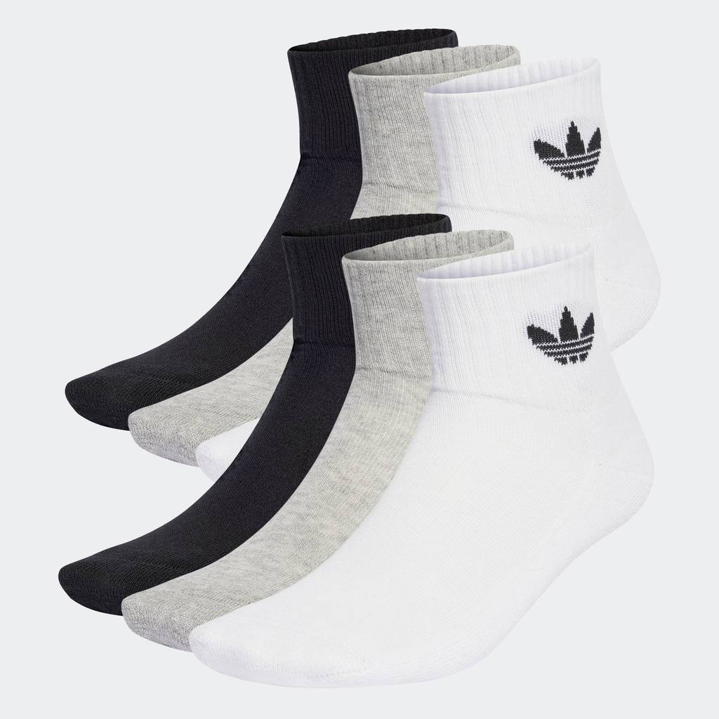 adidas ไลฟ์สไตล์ ถุงเท้าหุ้มข้อ (6 คู่) Unisex สีขาว IJ5628