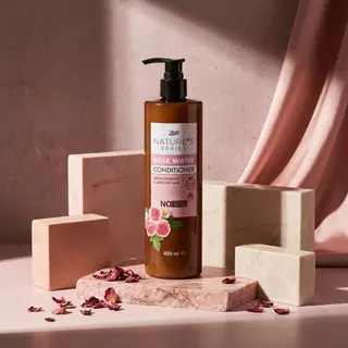 Boots Nature's Series Rose Water Conditioner 480Ml บู๊ทส์ เนเจอร์ส ซีรีส์ โรส วอเตอร์ คอนดิชันเนอร์ 480มล.