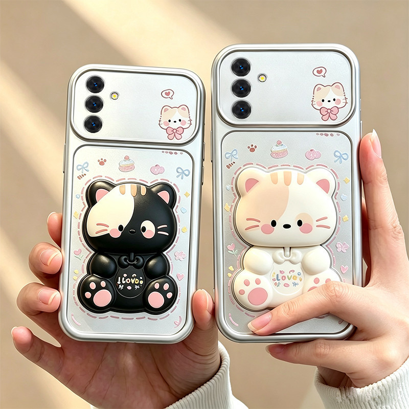 สําหรับ SAMSUNG A13 5G A13 4G A32 4G A32 5G a23 5Gเคสโทรศัพท์Softcaseกันกระแทกใหม่ออกแบบความงามพร้อมผู้ถือน่ารักสําหรับสาว DSCMZJ5