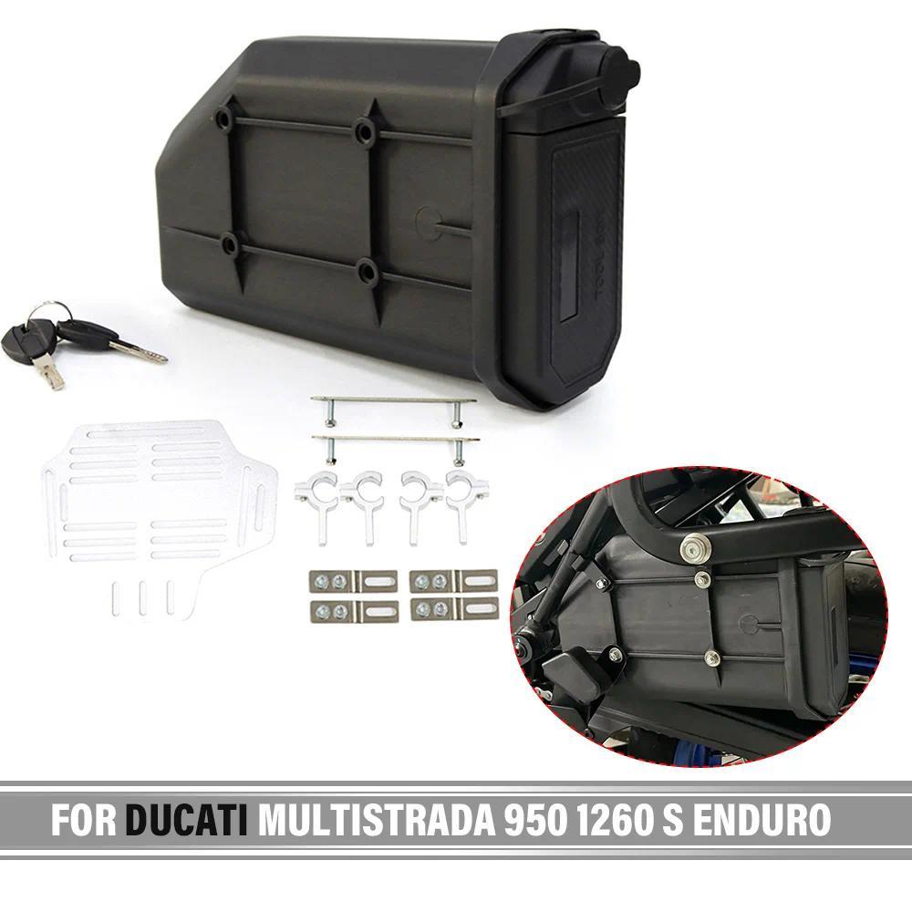 ZJ For Ducati MULTISTRADA 950 1260 S ENDURO Motorcycle Toolbox Waterproof Side Decorative Toolbox Si