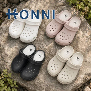 KONNI แบบสวมหัวโต รองเท้าแตะหัวโตสุดฮิต EVA สวมใส่สบาย รองเท้าแตะ รองเท้าลำลอง ข้นขึ้น พื้นนุ่ม KN1-0801A
