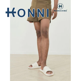 KONNI.รองเท้าแตะ รองเท้าแบบสวม ใส่ในบ้าน ห้องน้ำ สีทึบเรียบง่าย นุ่มสบาย ผู้ชาย ผู้หญิง กันลื่น น้ำหนักเบา AKIO