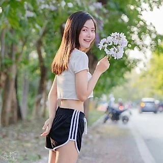 กางเกงขาสั้นผู้หญิง สายฝอ 3 แถบ ทรงสปอร์ต Gym Shorts ใส่วิ่ง นอน ออกกำลังกาย สบายมาก