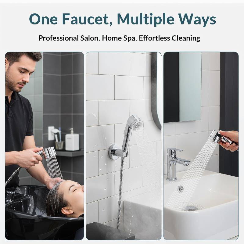 RenqingTW Professional G1/2 Interface Shower Head สําหรับร้านทําผมส่งเสริมประหยัดน้ําและแชมพูที่มีปร